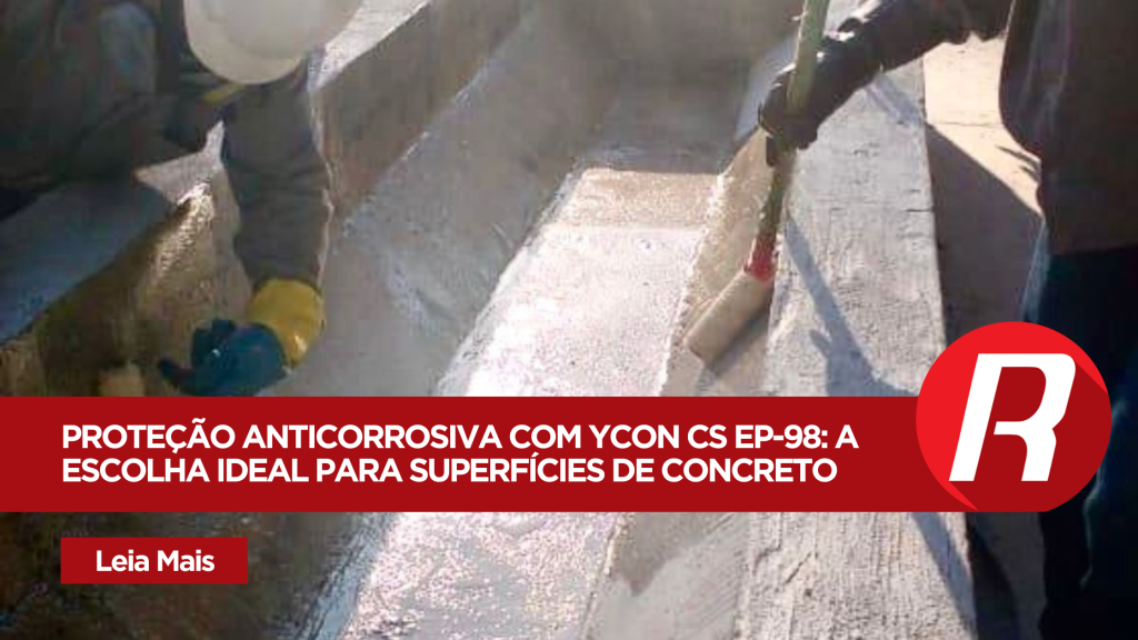 Aplicação de formulado anticorrosivo em superfície de concreto