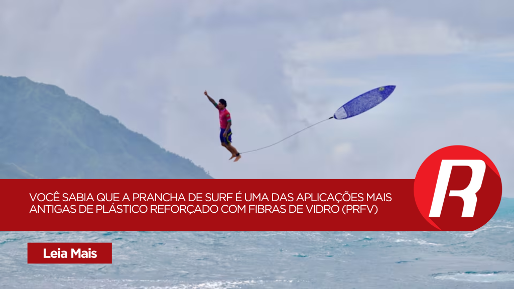 Você já deve ter visto aquela foto incrível capturada por Jerome Brouillet, da AFP, do nosso espetacular campeão de surf, Gabriel Medina. Mas você sabia que a prancha de surf é uma das primeiras aplicações de plástico reforçado com fibras de vidro (PRFV)?