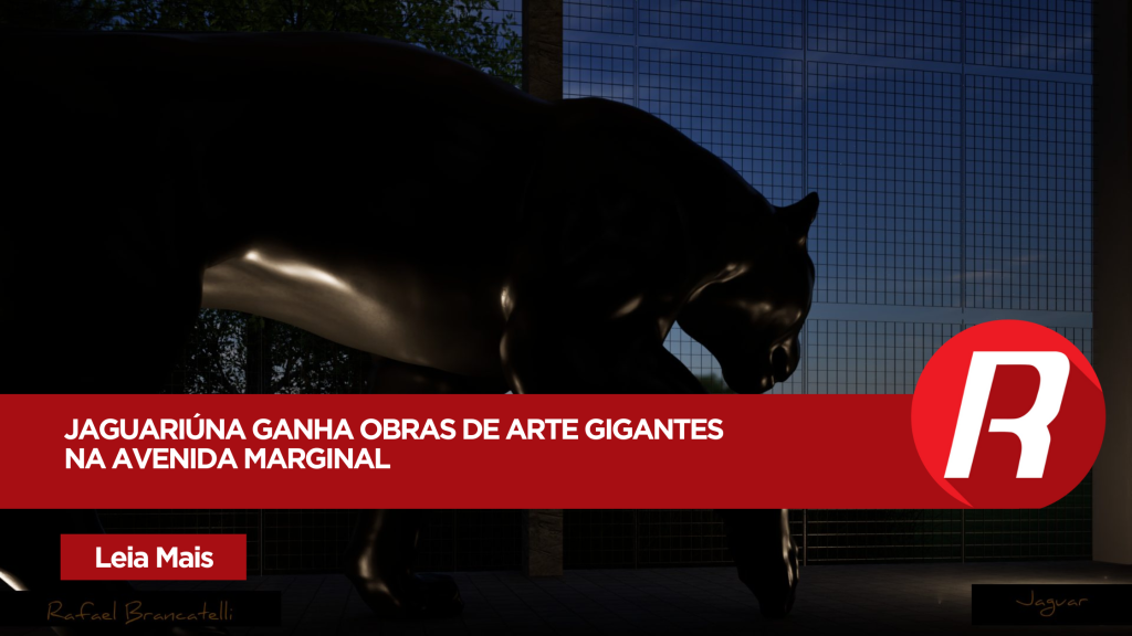 Jaguariúna ganha obras de arte gigantes na Avenida Marginal feitos de Resina e Fibra de Vidro