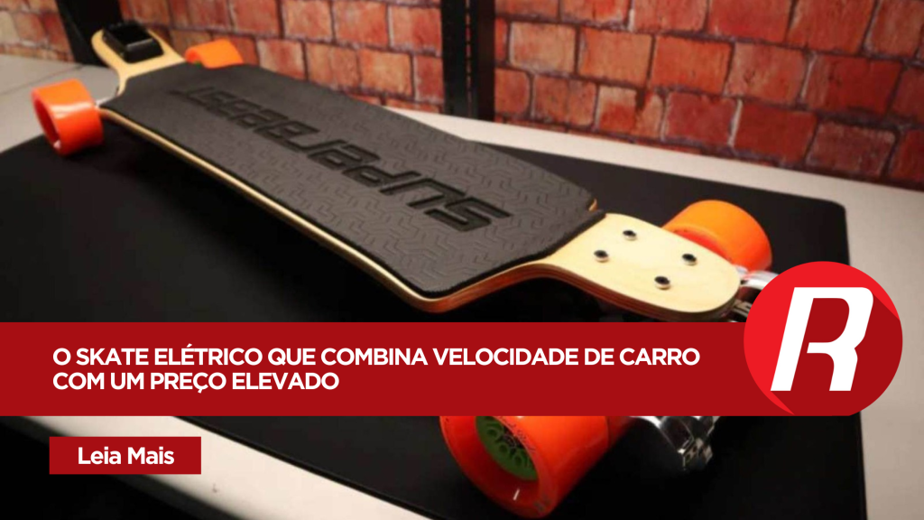 O skate elétrico que combina velocidade de carro com um preço elevado