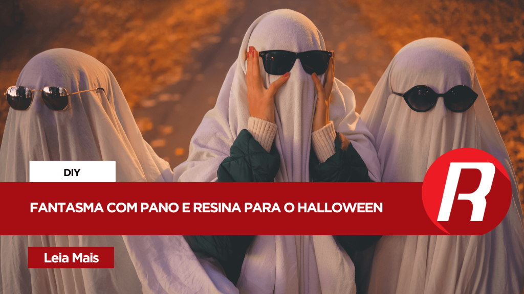 Fantasma de pano para Halloween!