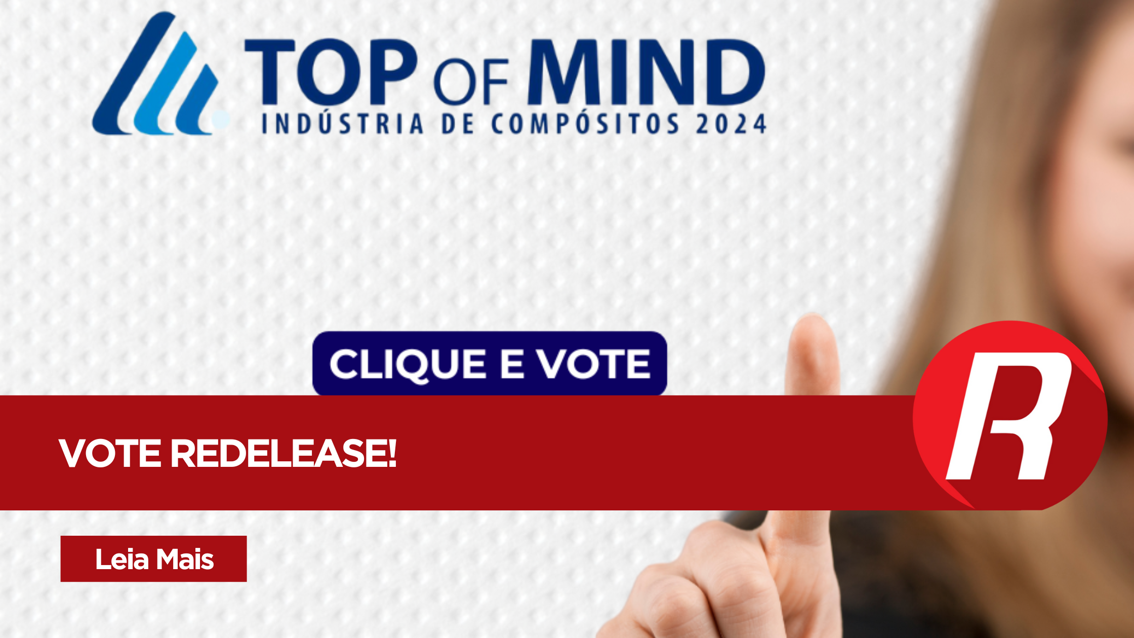 Estamos mais uma vez na disputa pelo Top of Mind da Indústria de Compósitos, o prêmio mais significativo do nosso setor!