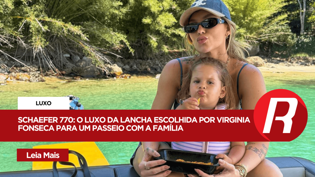 Schaefer 770: A lancha de luxo em Fibra de Vidro que Virginia Fonseca escolheu para um passeio exclusivo com a família