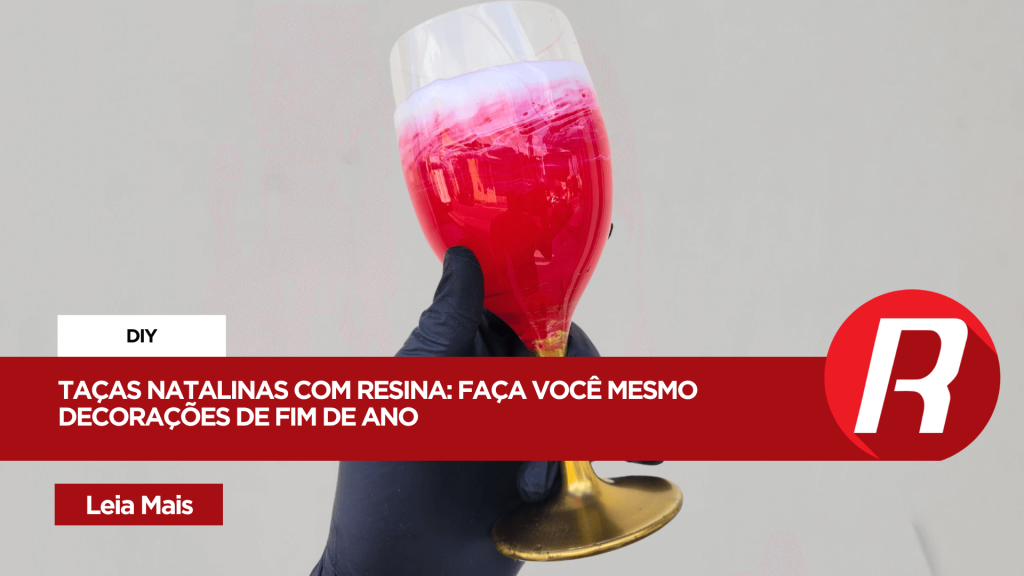 Aprenda como fazer o efeito em copos com Resina Epóxi: Decoração personalizada para sua mesa de Natal