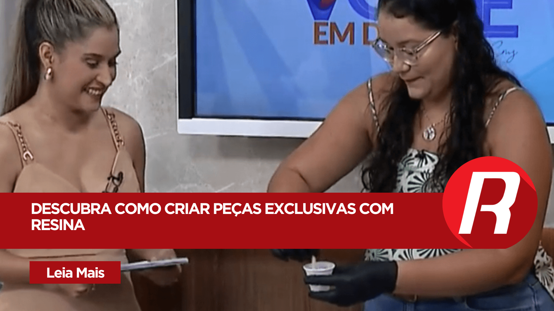 Beatriz Silva leva sua arte à TV Atalaia com a parceria da Redelease: descubra como criar peças únicas com Resina