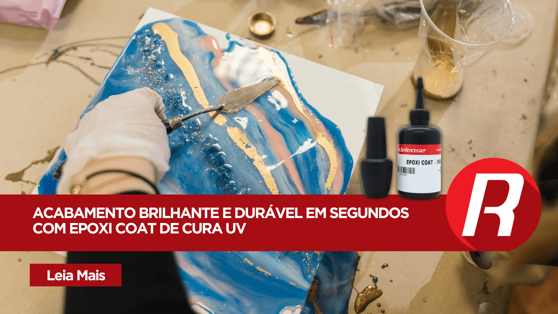 Transforme suas criações com Epoxi Coat de Cura UV: O Topcoat de Alta Performance para Artesãos e Designers