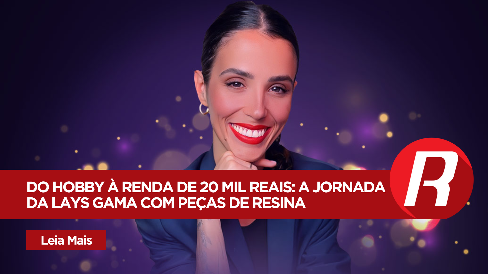 Ela fatura mais de 20 mil reais por mês com peças de resina