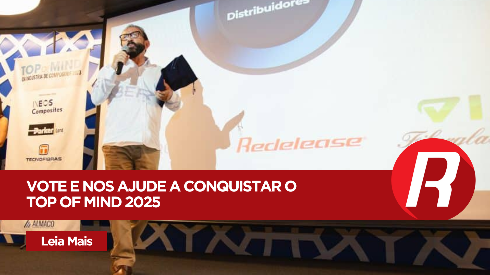 Redelease concorre ao Top of Mind da Indústria de Compósitos 2025