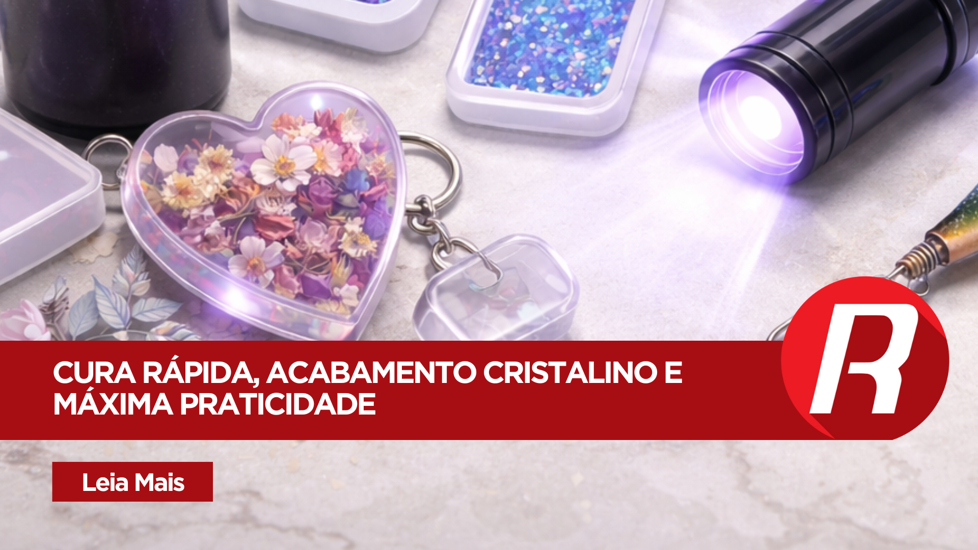 Resina UV para artesanato e secagem rápida