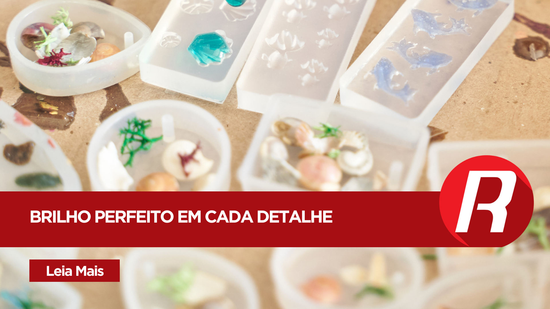 Moldes de silicone para artesanato e resina