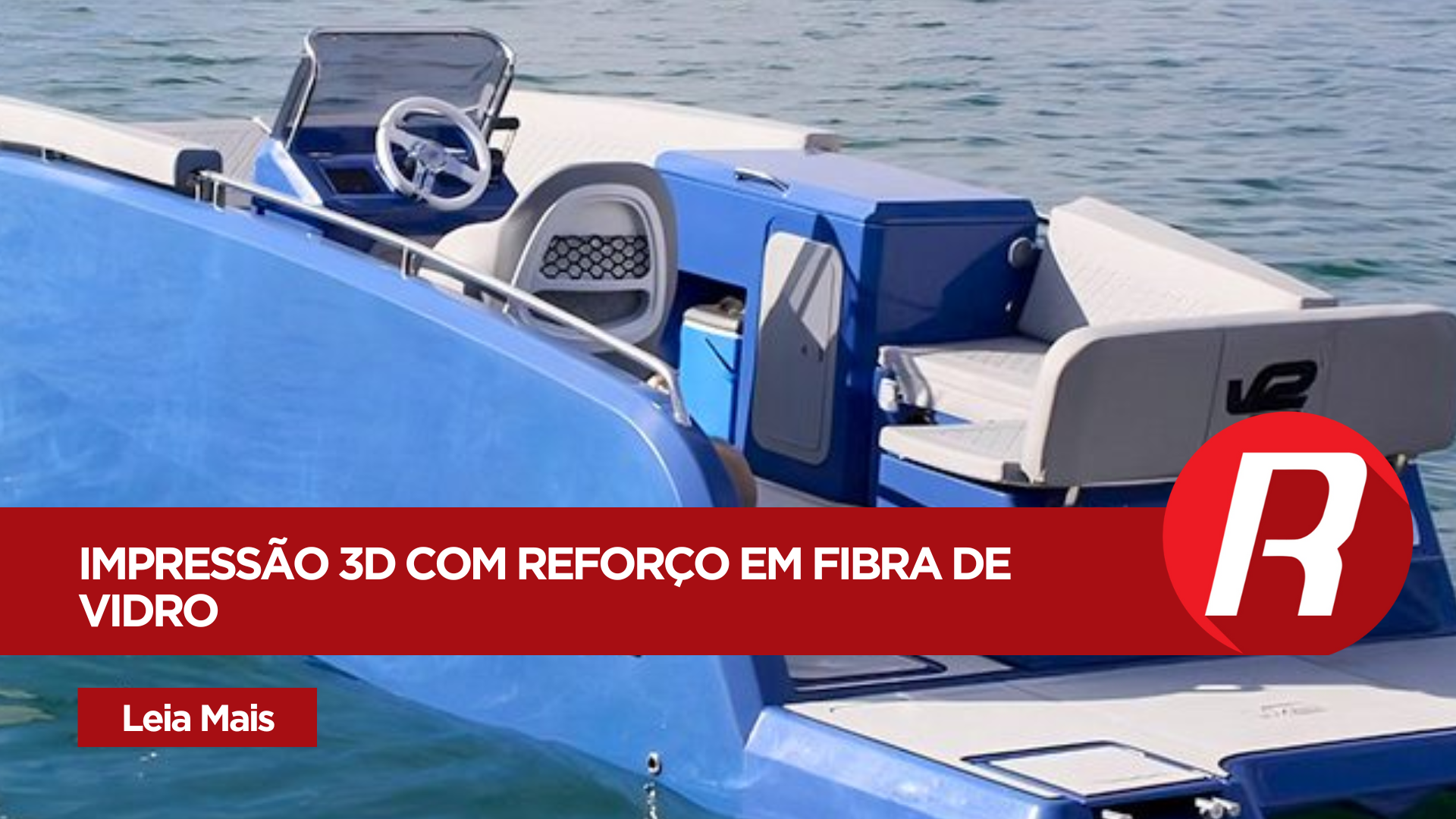 Catamarã impresso em 3D ganha resistência com reforço em fibra de vidro