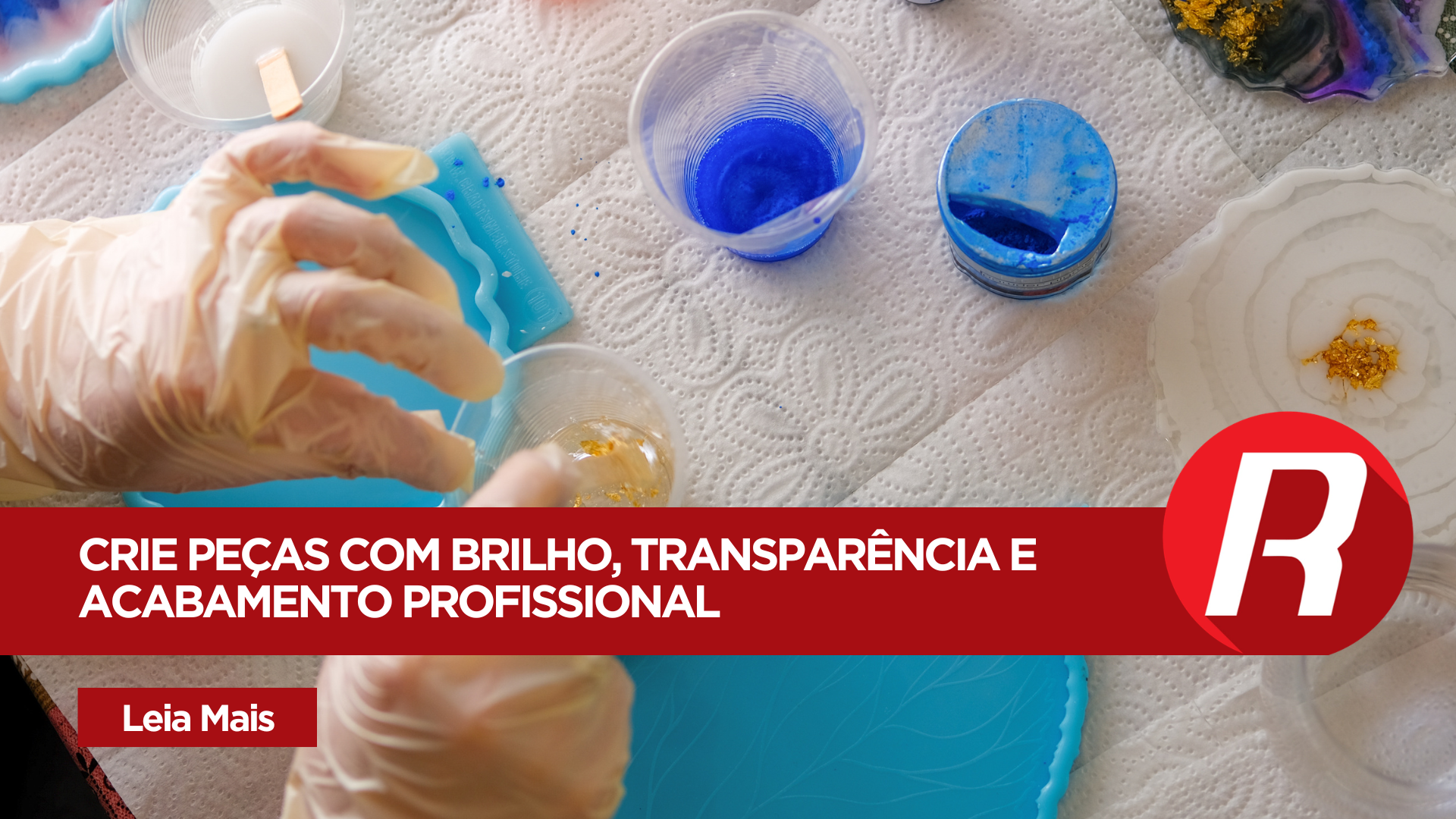Resina Poliéster Cristal para Artesanato e Peças: transparência, brilho e cura controlada
